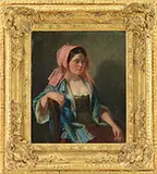 Haynes King, The Pink Bonnet, Oil on canvas