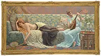 Harry E. J. Browne, The Harem Musician, Oil on canvas