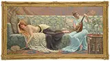 Harry E. J. Browne, The Harem Musician, Oil on canvas