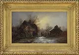 Macdonal, Driving the Sheep Home, Oil on canvas