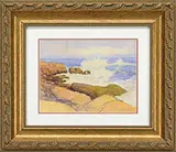Frederick Judd Waugh, Coastal View, Watercolor