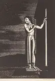Starry Night by Rockwell Kent, 1933, Woodcut on Japon Paper, sold Aug 2017