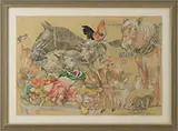 Robert Allen Nelson, The Wrong Barnyard Food, Mixed media and collage