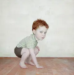 Study of a Boy 1 by Loretta Lux, 2002, Dye destruction print, sold Apr 2014