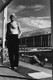 David Hockney, Piscine Royal, Paris by Helmut Newton, 1975, Gelatin silver print, offered Apr 2014