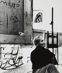 Joan Miró by Bill Brandt, 1963-1964, Gelatin silver print, sold Oct 2014
