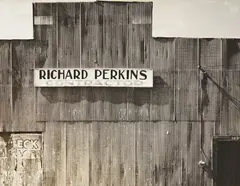 Tin Building, Moundville, Alabama, Summer by Walker Evans, 1936, Gelatin silver print, sold Oct 2014