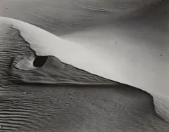 Dunes, Oceano by Edward Weston, 1936, Gelatin silver print from The Photographs of Edward Weston , printed circa 1953 by Brett Weston, sold Oct 2014