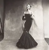 Mermaid Dress (Rochas), Lisa Fonssagrives-Penn by Irving Penn, 1950, Platinum-palladium print, printed 1979, sold Oct 2014