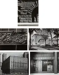 John Szarkowski, Selected Images from The Idea of Louis Sullivan, circa 1954, Five gelatin silver prints, one printed later