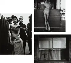 Selected Images by Yasuhiro Ishimoto, 1949-1950, Three gelatin silver prints, printed 1970s, sold Oct 2014