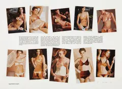Robert Heinecken, Socio/Fashion Lingerie, 1982, Photo collage of ten internal dye-diffusion transfer prints with lithographic text
