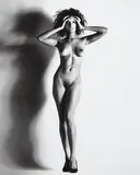 Big Nude XV: Raquel, Nice by Helmut Newton, 1993, Gelatin silver print, sold Oct 2014