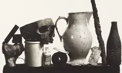 Composition with Pitcher and Eau de Cologne, New York, 7 December by Irving Penn, 1979, Platinum print, offered Oct 2014