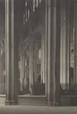 Frederick H. Evans, Across Nave (Bourges Cathedral), 1906, Platinum print