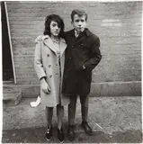 Teenage couple on Hudson Street, N.Y.C. by Diane Arbus, 1963, Gelatin silver print, printed later by Neil Selkirk, offered Oct 2014