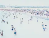 Massimo Vitali, Rosignano Solvay Sea 3 (#0081), 1999, Chromgenic print, Diasec and flush-mounted