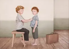 Hugo & Dylan 2 by Loretta Lux, 2006, Dye destruction print, sold Oct 2014