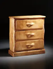 Unique chest of drawers by Alexandre Noll, 1942, Sycamore, sold Jun 2014