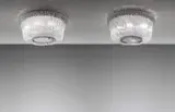Venini, Pair of important chandeliers, model no. 5428