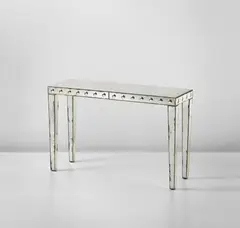 Pauly & C., Console, circa 1940, Mirrored glass, wood