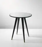 Pietro Chiesa, Side table, circa 1936, Mirrored glass, painted wood, brass