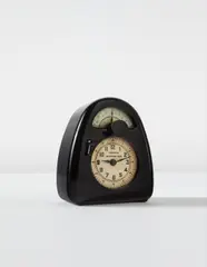 Isamu Noguchi, “Measured Time” clock and kitchen timer, circa 1932, Bakelite, metal, enameled metal, printed paper