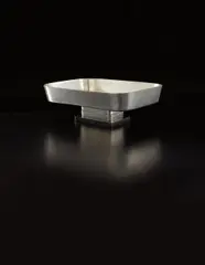 Centerpiece by Kem Weber, circa 1928-1929, Pewter, ebony, sold Dec 2014