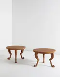 T. H. Robsjohn-Gibbings, Pair of early side tables, from the "Sans Époque" collection