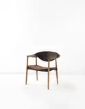 Ejner Larsen and Aksel Bender Madsen, "Metropolitan" armchair, model no. 2842/L, circa 1959, Leather, oak