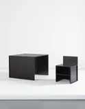 Donald Judd, "Desk #56" and "Chair #45"