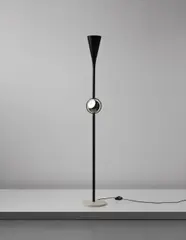 Floor lamp by Angelo Lelii, 1960s, Painted metal, patinated brass, marble, acrylic, sold Dec 2014