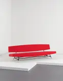 Sofa, model no. 865 by Ico Parisi, circa 1955, Painted tubular metal, fabric, offered Dec 2014
