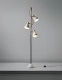 Rare floor lamp by Gino Sarfatti, circa 1951, Tubular brass, brass, painted metal, painted tubular brass, sold Dec 2014