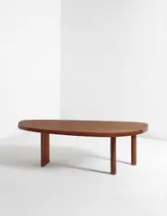 Charlotte Perriand, Free-form table, circa 1959, Mahogany