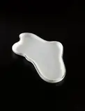 Rare dish, model no. 9752, from the "Eskimoerindens skinnbuxa" series by Alvar Aalto, designed 1936, produced circa 1937, Opal glass still-blown into mold, offered Dec 2014