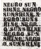 Glenn Ligon, Study for Negro Sunshine II #14