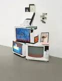 Barry McGee, Untitled (TV Stack)
