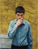 Slater Bradley, Factory Ikon, 2007, gold marker on c-print