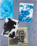 Josh Smith, Untitled (JS0649), 2006, paper and acrylic on wood