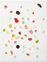 This Painting Will Fit Over Your Sofa by Dan Colen, 2006, chewing gum on canvas, offered Mar 2013