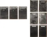 Sophie Calle, Four Works: i) Father, Brother, Mother (The Graves #48); ii) Father, Mother (The Graves #25); iii) Grandpa, Grandma (The Graves #20); iv) Brother, Sister (The Graves #21)