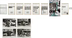 Gotham Handbook by Sophie Calle, 2000, installation of gelatin silver prints and collages with text, and Diasec-mounted cibachrome, sold Mar 2013