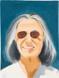 Alex Katz, Portrait of a Woman With Sunglasses, 1995, oil on panel