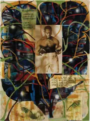 Radcliffe Bailey, Untitled, n.d., mixed media and collage on paper