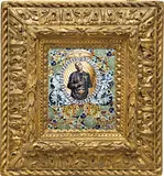 Status Symbols #32 by Rashaad Newsome, 2010, collage on paper, in artist's gilded frame, offered Mar 2013