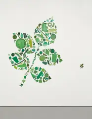 Leaf by Tony Cragg, 1981, found plastic objects, sold Mar 2013