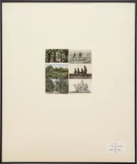 Gilbert&George, Man (A Post-Card Sculpture), 1980, postcard collage on mat board
