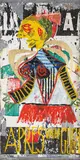 Rotella, Apres Van Gogh, 1992-1994, oil and paper collage on galvanized metal
