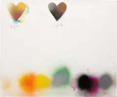 Jim Dine, Untitled (Left Right) VI, 1970, airbrush and charcoal on paper